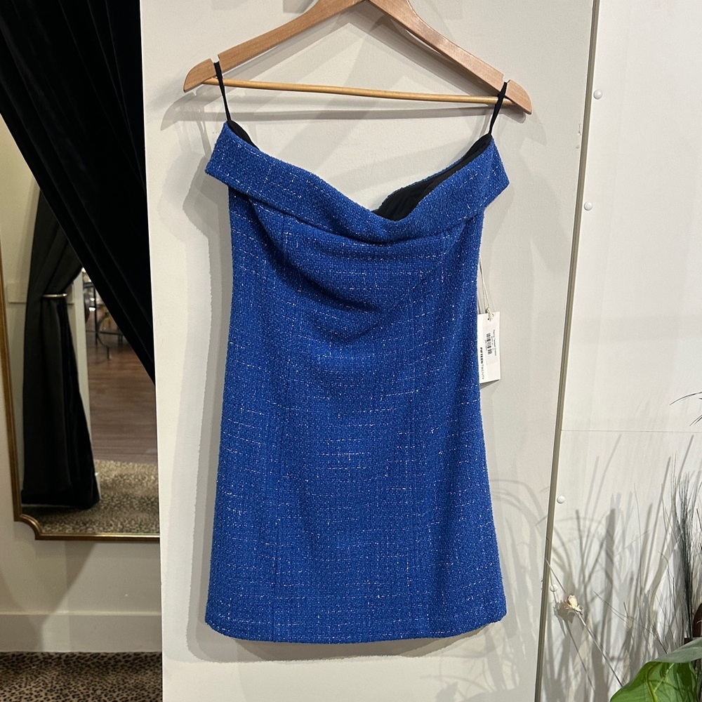 Fifteen Twenty Blue Strapless Dress